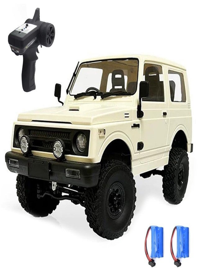 جوليرك شاحنة GoolRC RC، سيارة WPL C74 RC Crawler بمقياس 1/10، سيارة دفع رباعي لجميع التضاريس، سيارة تسلق تعمل بالتحكم عن بعد بتردد 2.4 جيجاهرتز مزودة بأضواء LED وبطاريتين للبالغين - Image 1